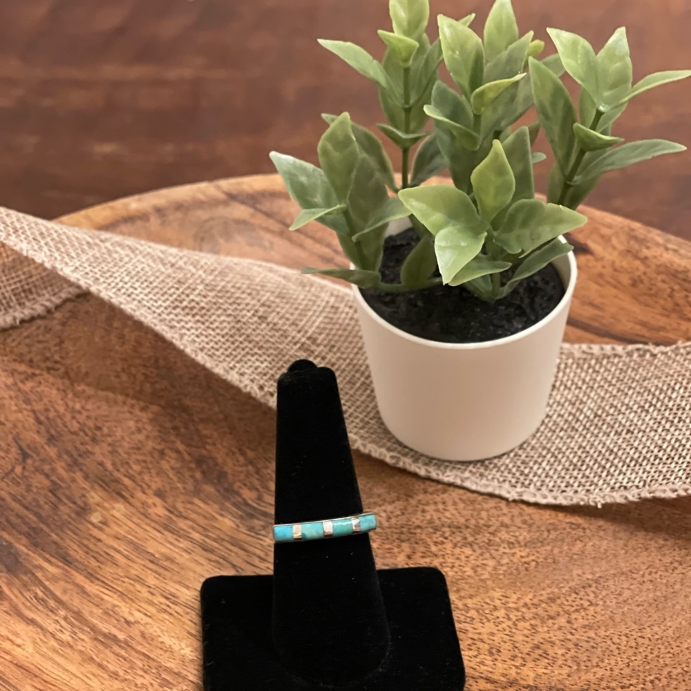 Southwest Style Turquoise Ring 925